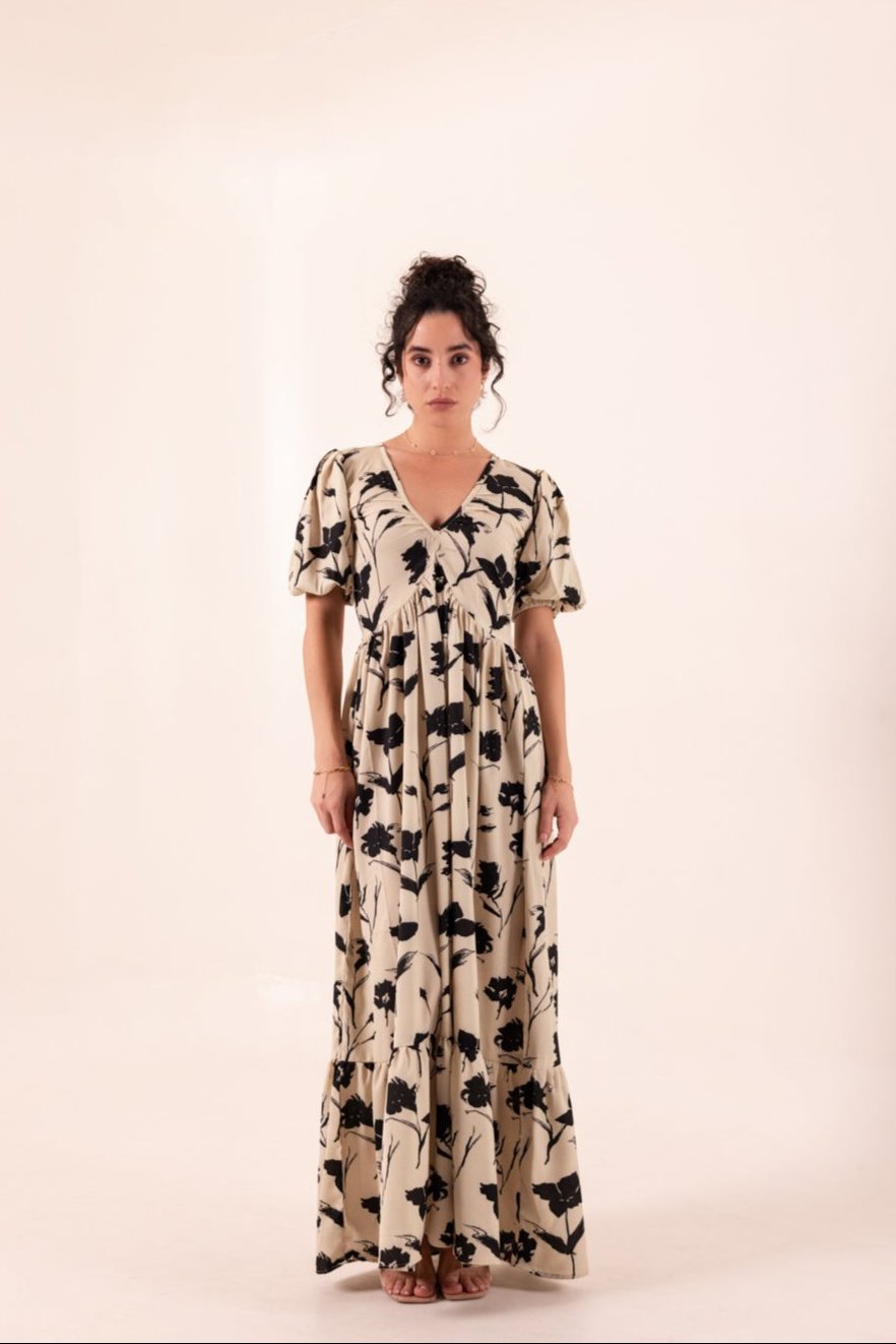MIDNIGHT FLORA MAXI DRESS