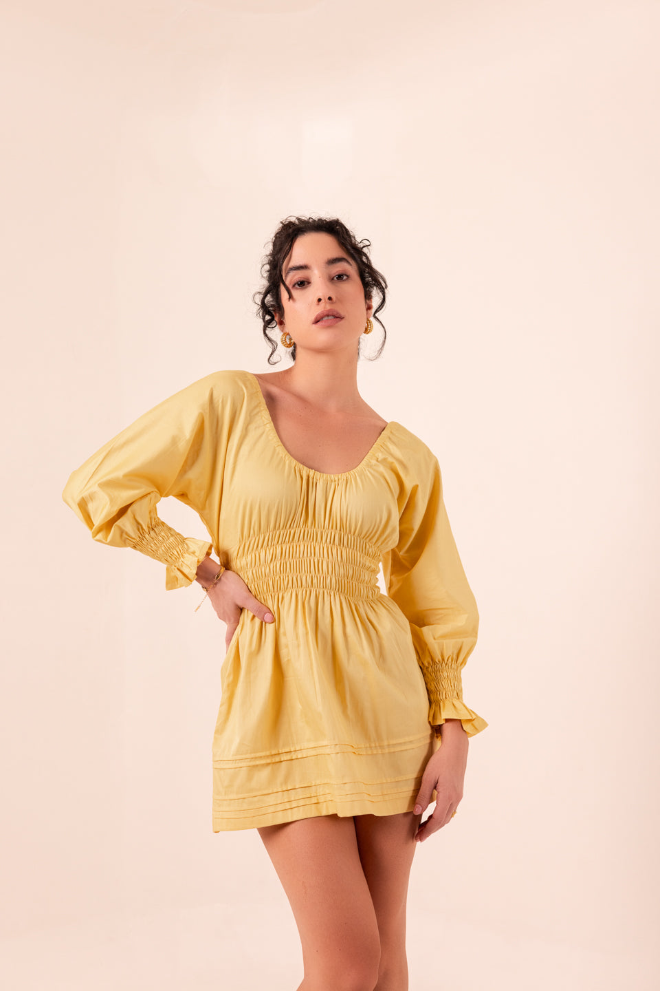 SUN YELLOW MINI DRESS