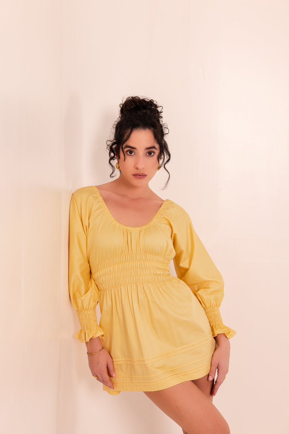 SUN YELLOW MINI DRESS