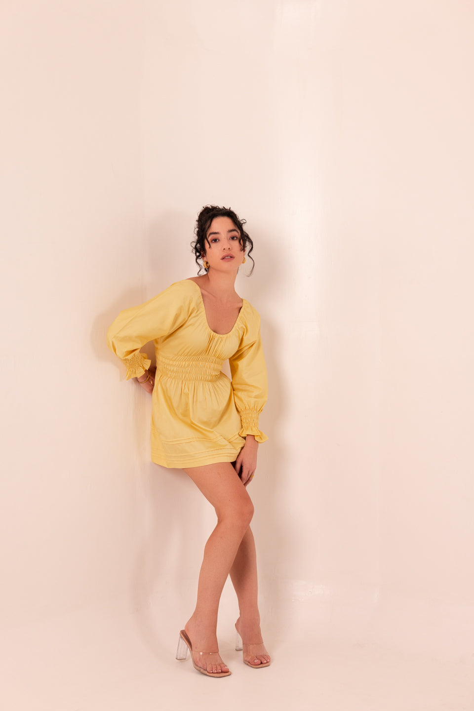SUN YELLOW MINI DRESS
