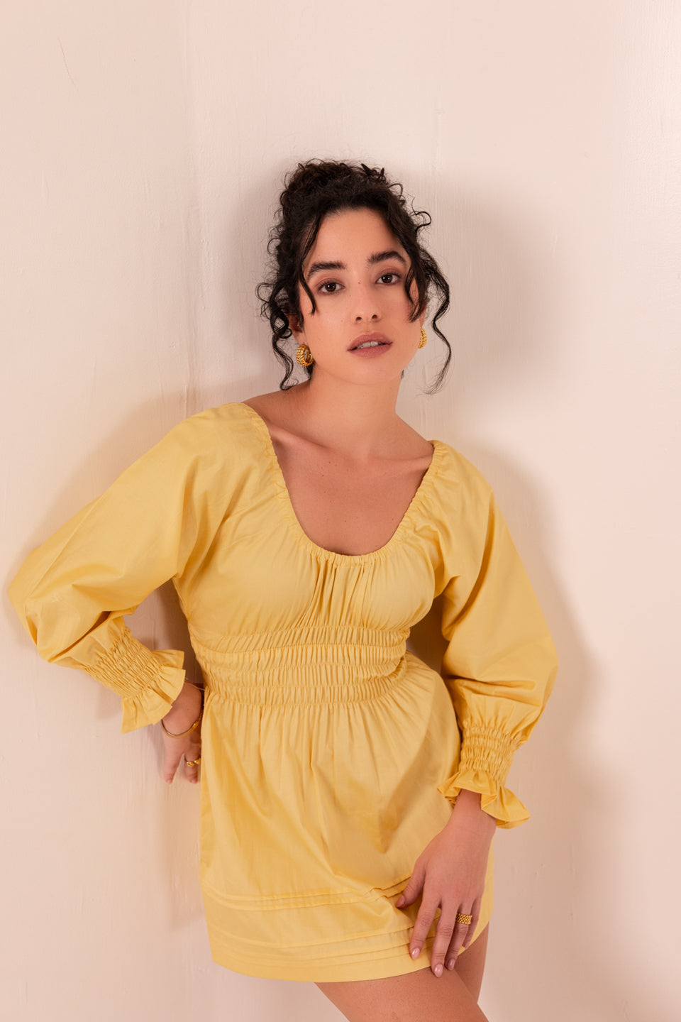 SUN YELLOW MINI DRESS
