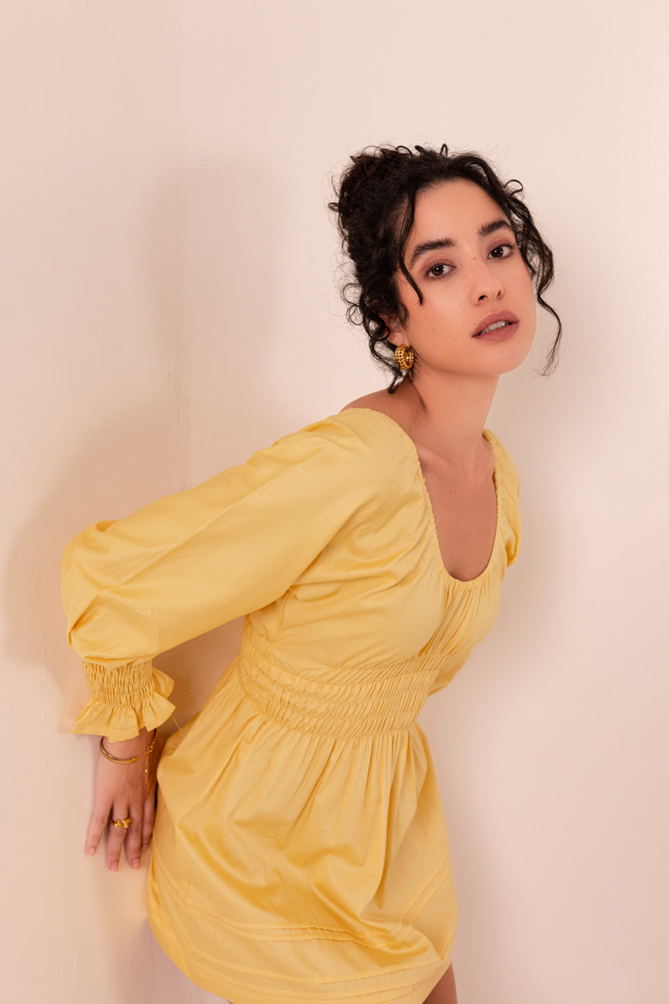 SUN YELLOW MINI DRESS