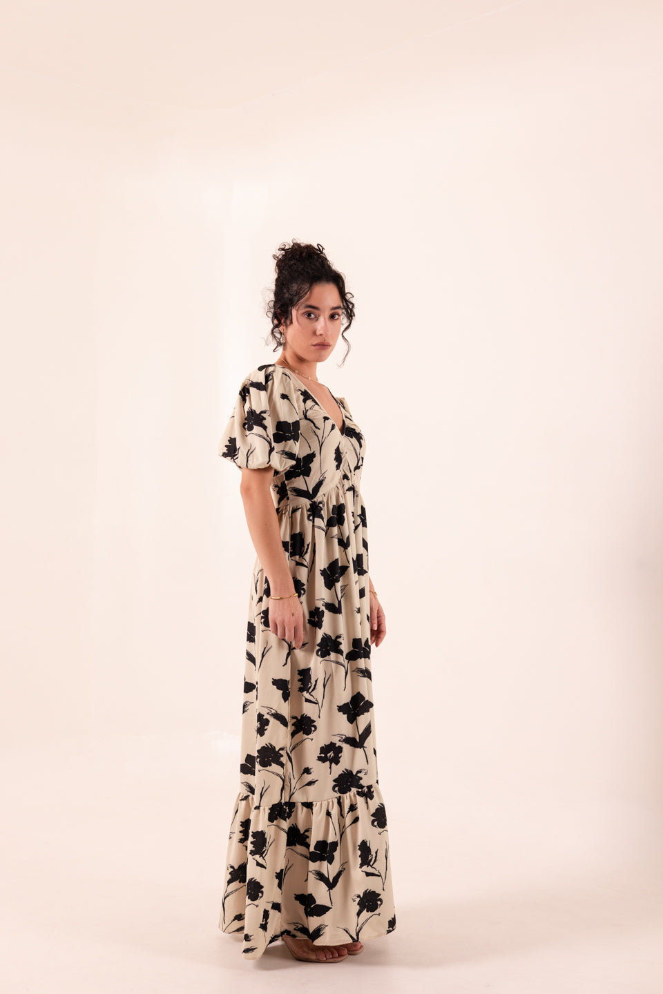 MIDNIGHT FLORA MAXI DRESS