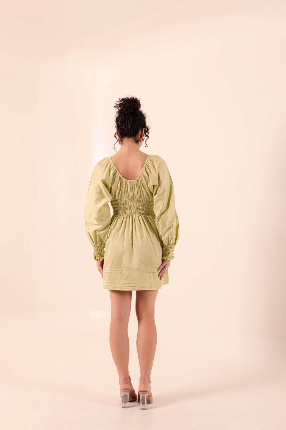 PISTACHIO GREEN MINI DRESS